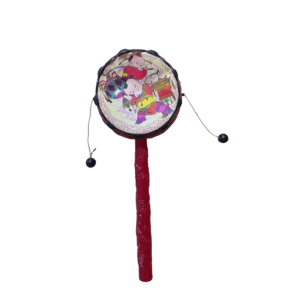 Resimli Saplı Davul Tamtam