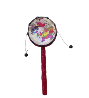 Resimli Saplı Davul Tamtam