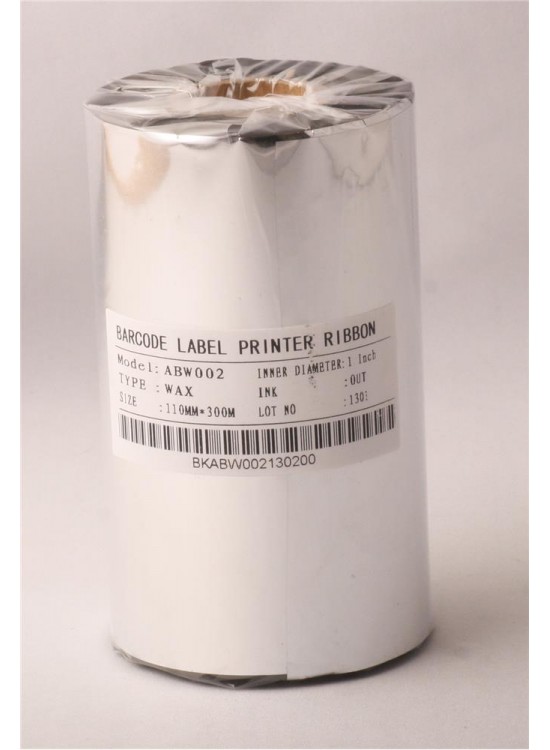 Ribbonsan RB00007 WX-10FBK 110-450MT Wax Ribbon