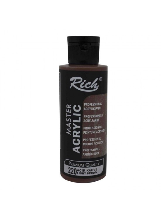Rich Akrilik Boya Master 120 CC Açık Kahve 120-220