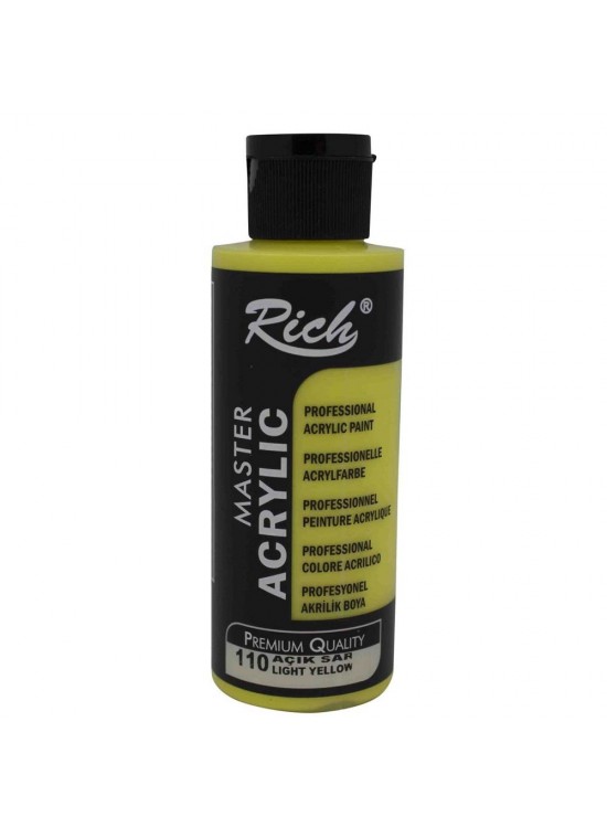 Rich Akrilik Boya Master 120 CC Açık Sarı 110