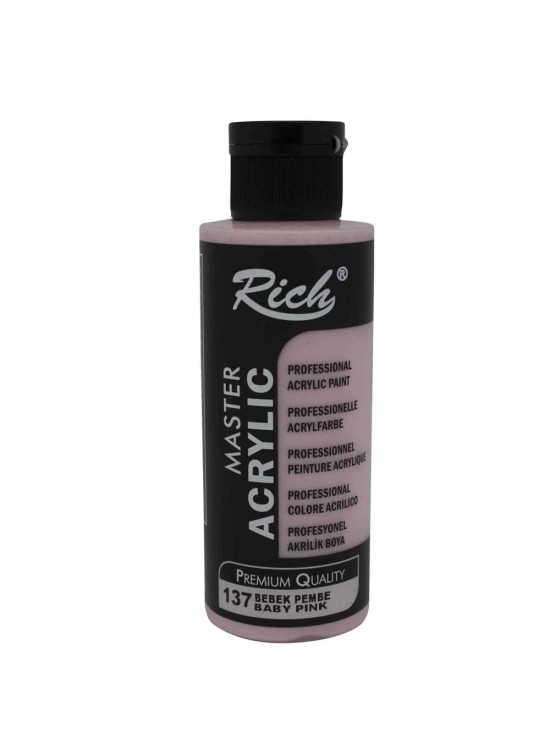 Rich Akrilik Boya Master 120 CC Bebek Pembe 120-137