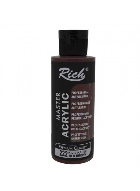 Rich Akrilik Boya Master 120 CC Kızıl Kahve 222 Rich Akrilik Boya Master 120 CC Kızıl Kahve 222
