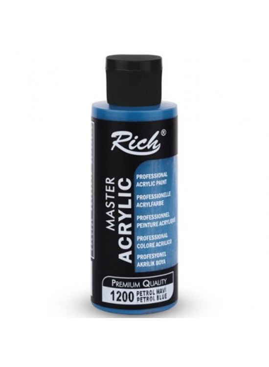 Rich Akrilik Boya Master 120 CC Petrol Mavi 120-1200