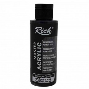Rich Akrilik Boya Master 120 CC Siyah 120-230