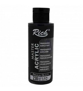 Rich Akrilik Boya Master 120 CC Siyah 120-230