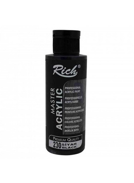 Rich Akrilik Boya Master 120 CC Siyah 120-230