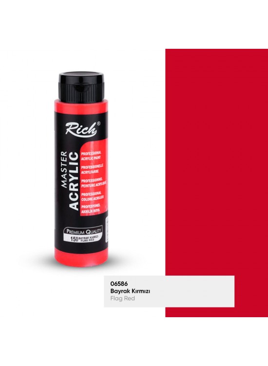 Rich Akrilik Boya Master 500 CC Bayrak Kırmızı 150