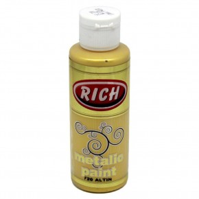 Rich Akrilik Boya Metalik 120 CC Altın 0720