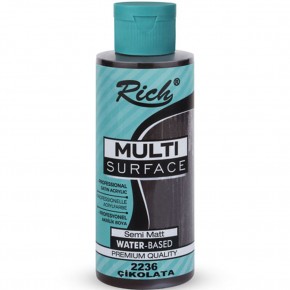 Rich Akrilik Boya Multi Surface 120 CC Çikolata 2236