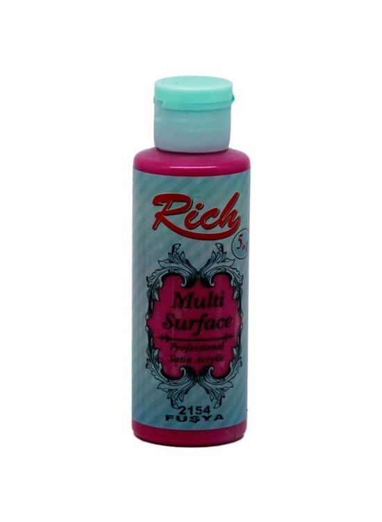 Rich Akrilik Boya Multi Surface 120 CC Fuşya 120-2154