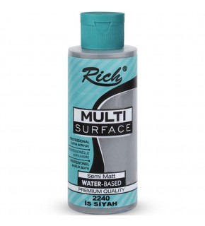 Rich Akrilik Boya Multi Surface 120 CC İs Siyah 2240