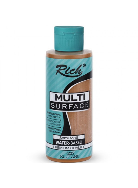Rich Akrilik Boya Multi Surface 120 CC Kestane 2232