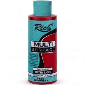 Rich Akrilik Boya Multi Surface 120 CC Kırmızı 120-2158