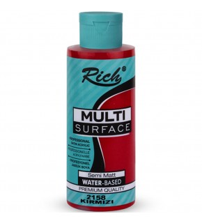 Rich Akrilik Boya Multi Surface 120 CC Kırmızı 120-2158