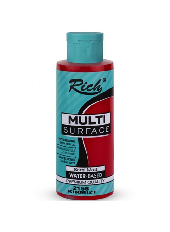 Rich Akrilik Boya Multi Surface 120 CC Kırmızı 120-2158