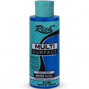 Rich Akrilik Boya Multi Surface 120 CC Koyu Mavi 120-2198