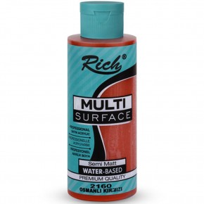 Rich Akrilik Boya Multi Surface 120 CC Osmanlı Kırmızı 2160