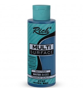 Rich Akrilik Boya Multi Surface 120 CC Petrol Mavi 2192