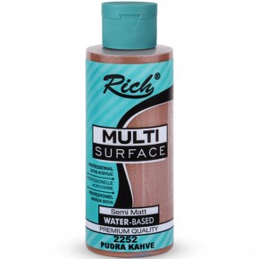Rich Akrilik Boya Multi Surface 120 CC Pudra Kahve 2252