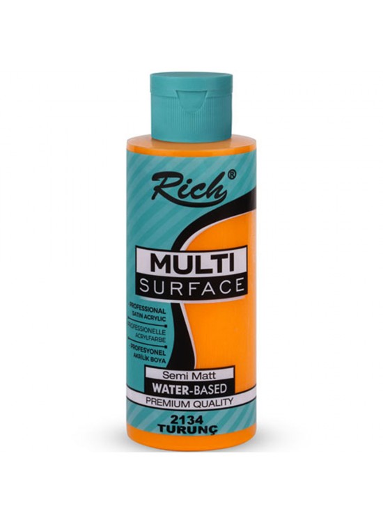 Rich Akrilik Boya Multi Surface 120 CC Turunç 120-2134