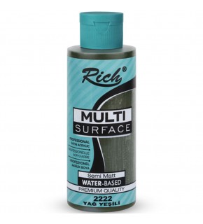 Rich Akrilik Boya Multi Surface 120 CC Yağ Yeşili 2222