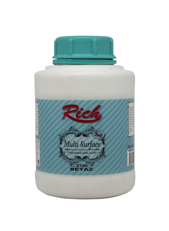 Rich Akrilik Boya Multi Surface 1750 GR Beyaz 2100