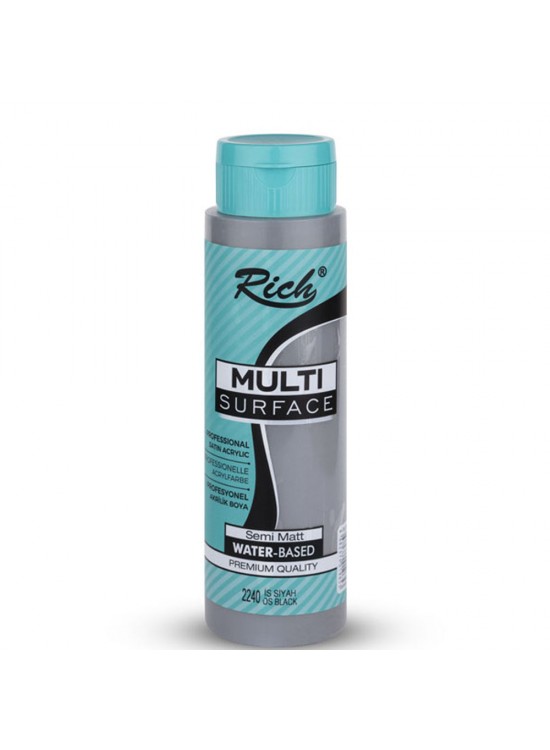Rich Akrilik Boya Multi Surface 500 CC İs Siyah 500-2240