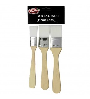 Rich Fırça Ekonomik Set Beyaz Kıl 3 Lü