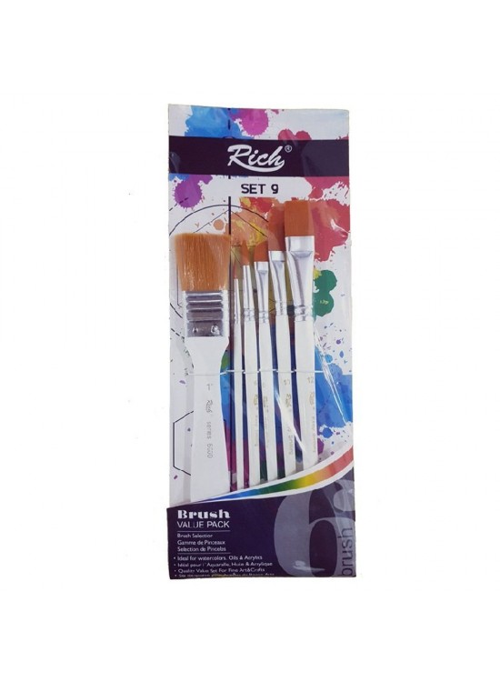 Rich Fırça Keep Smile Zemin 6 Lı Set 9 06693