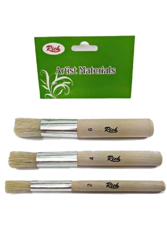 Rich Fırça Stencıl 3 Lü Set 2-4-6