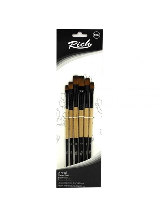 Rich Fırça Yeni Seri 05 Stroke 6 Lı Set 3 11217