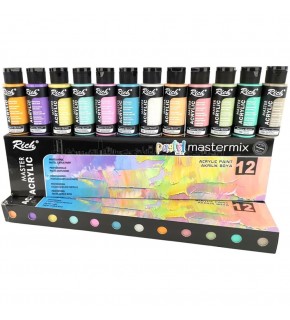 Rich Akrilik Boya Master Mix Pastel Renk Set 12 Li 06011409