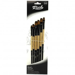 Rich Yeni Seri 02 Kedi Dili 6 Lı Fırça Set 6 11220