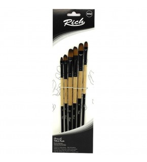 Rich Yeni Seri 02 Kedi Dili 6 Lı Fırça Set 6 11220