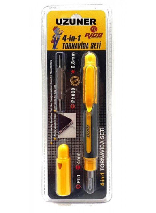 Rıco 003-Rc0040 4İn1 Telefoncu Tornavida Seti Rıco 003-Rc0040 4İn1 Telefoncu Tornavida Seti