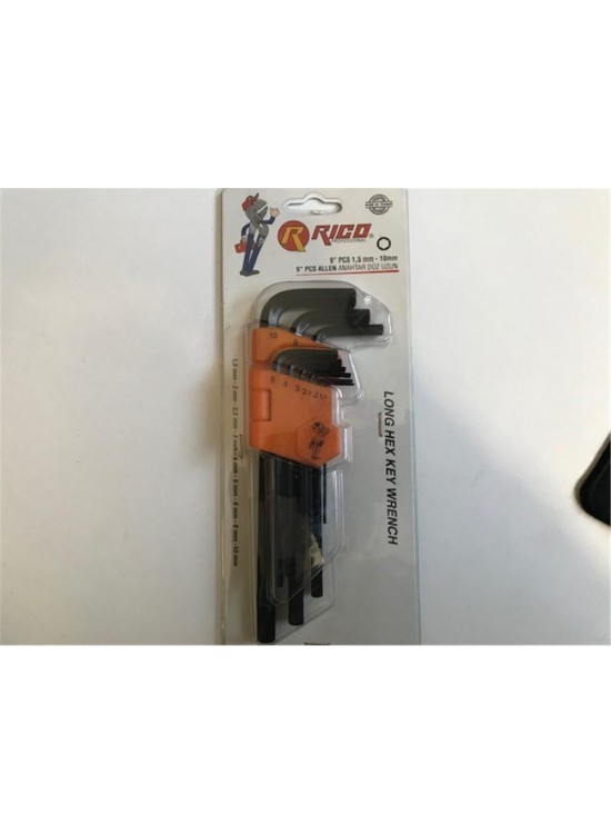 Rıco 013-RC0215 Düz 9lu Uzun Alyan Takımı