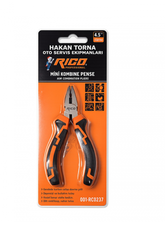 Rico Rc-0237 115MM Mini Pense 4.5" Rico Rc-0237 115MM Mini Pense 4.5"
