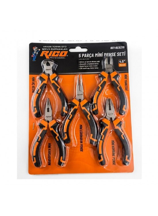 Rico Rc-0376 5 Parça Mini Pense Seti Rico Rc-0376 5 Parça Mini Pense Seti
