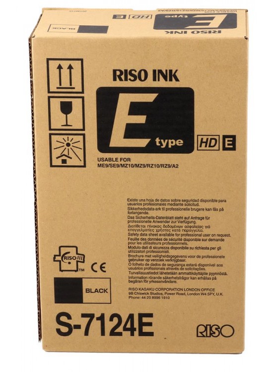 Riso S-8134- 6870 -7124 RZ 970-6870 SF-9390 Orjinal Mürekkep E type HD Z type