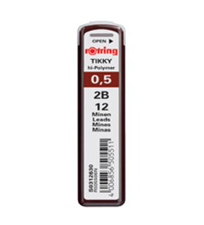 Rotring Min Hi-Polymer 2B 0.5 MM S0312630 (1 Adet)