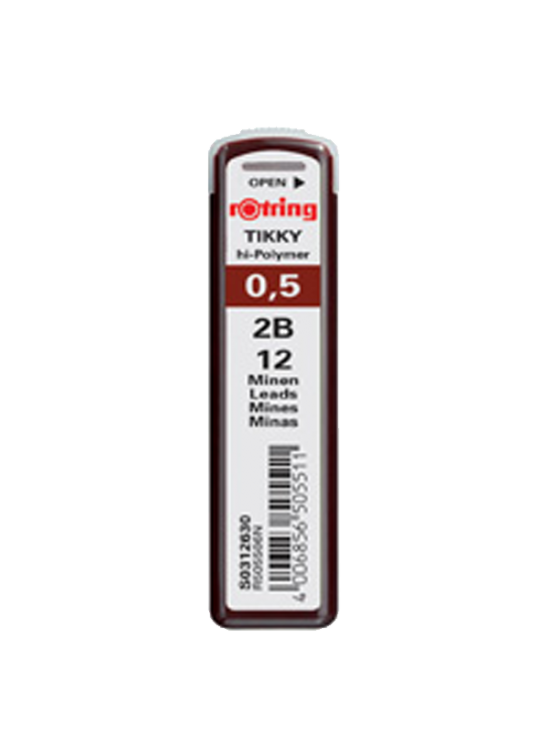Rotring Min Hi-Polymer 2B 0.5 MM S0312630 (1 Adet)