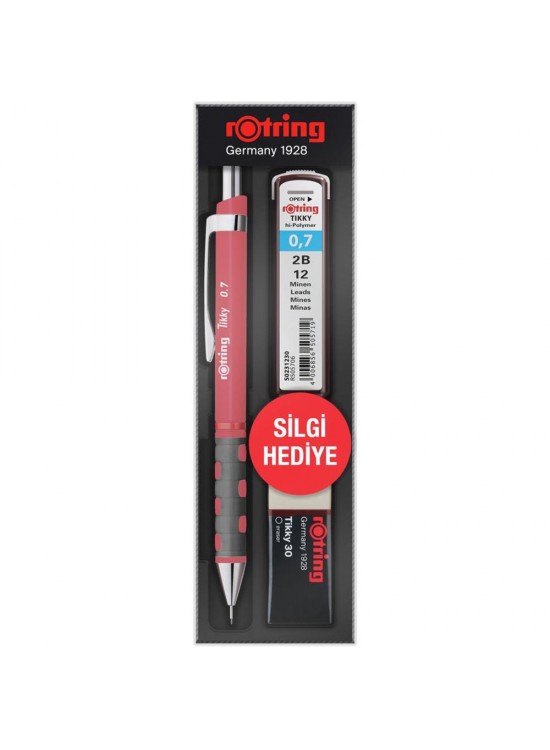 Rotring Okul Seti Tıkky Min Silgi 3 LÜ 0.7 MM Gül Kuru RO-KK07-07-GUL Rotring Okul Seti Tıkky Min Silgi 3 LÜ 0.7 MM Gül Kuru RO-KK07-07-GUL