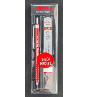 Rotring Okul Seti Tikky Retro 0.5+Min Silgi Hediyeli Kırmızı