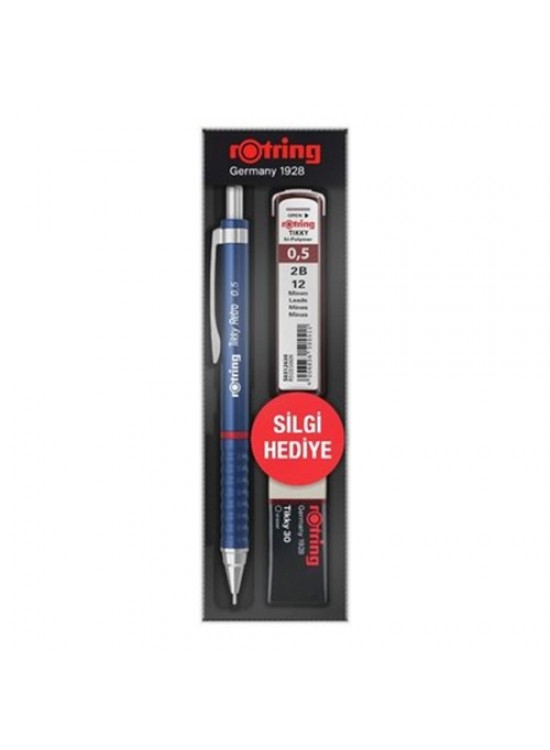 Rotring Okul Seti Tikky Retro 0.5+Min Silgi Hediyeli Mavi