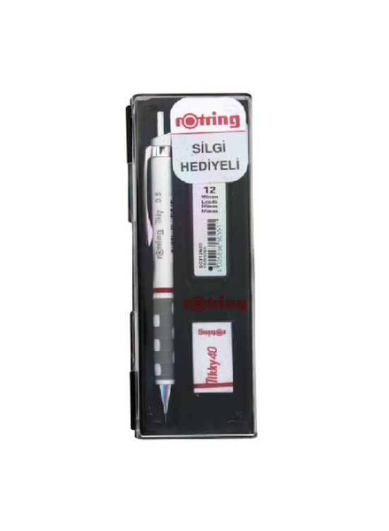Rotring Okul Seti Versatil+Min Silgi Hediyeli 0.5 MM Beyaz RO-KK07-05B