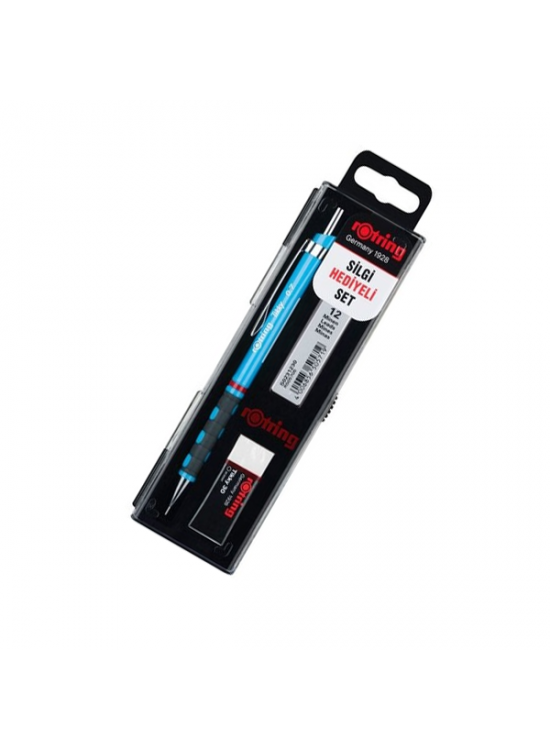 Rotring Okul Seti Versatil+Min Silgi Hediyeli 0.7 MM Açık Mavi RO-KK07-07AM