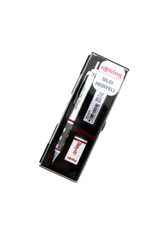Rotring Okul Seti Versatil+Min Silgi Hediyeli 0.7 MM Beyaz RO-KK07-07B