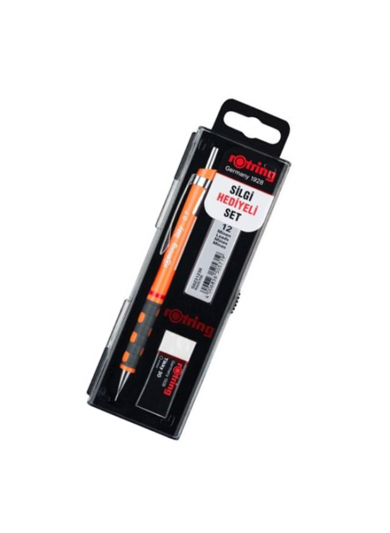 Rotring Okul Seti Versatil+Min Silgi Hediyeli 0.7 MM Fosforlu Turuncu RO-KK07-07FT