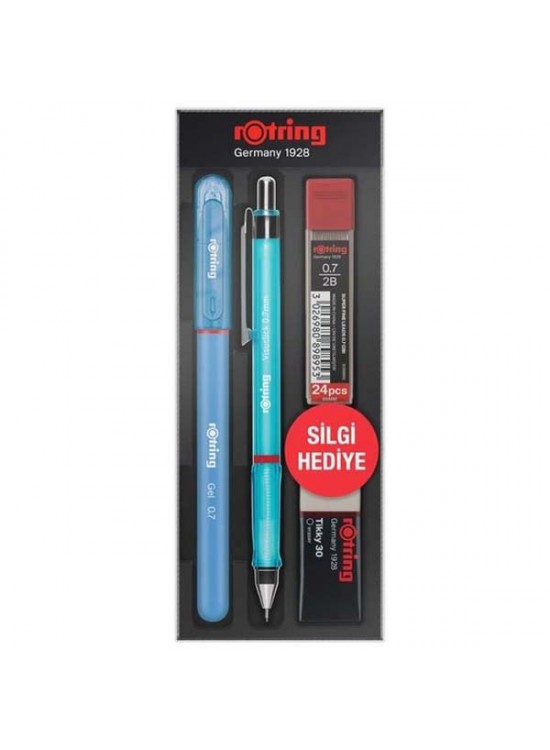Rotring Okul Seti Visuclick+Jel 0.7 MM Mavi